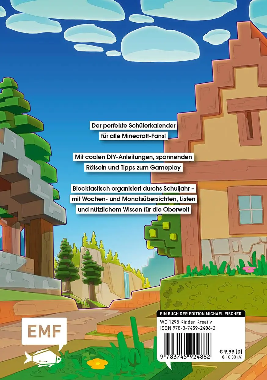 Rückseite: 9783745924862 | Der Schülerkalender für Minecraft-Fans 2025/2026 | Schröer (u. a.)
