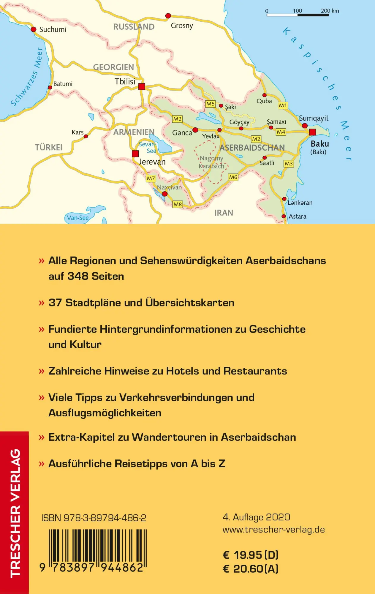 Rückseite: 9783897944862 | Reiseführer Aserbaidschan | Mit Baku, Kaukasus und Kaspischem Meer
