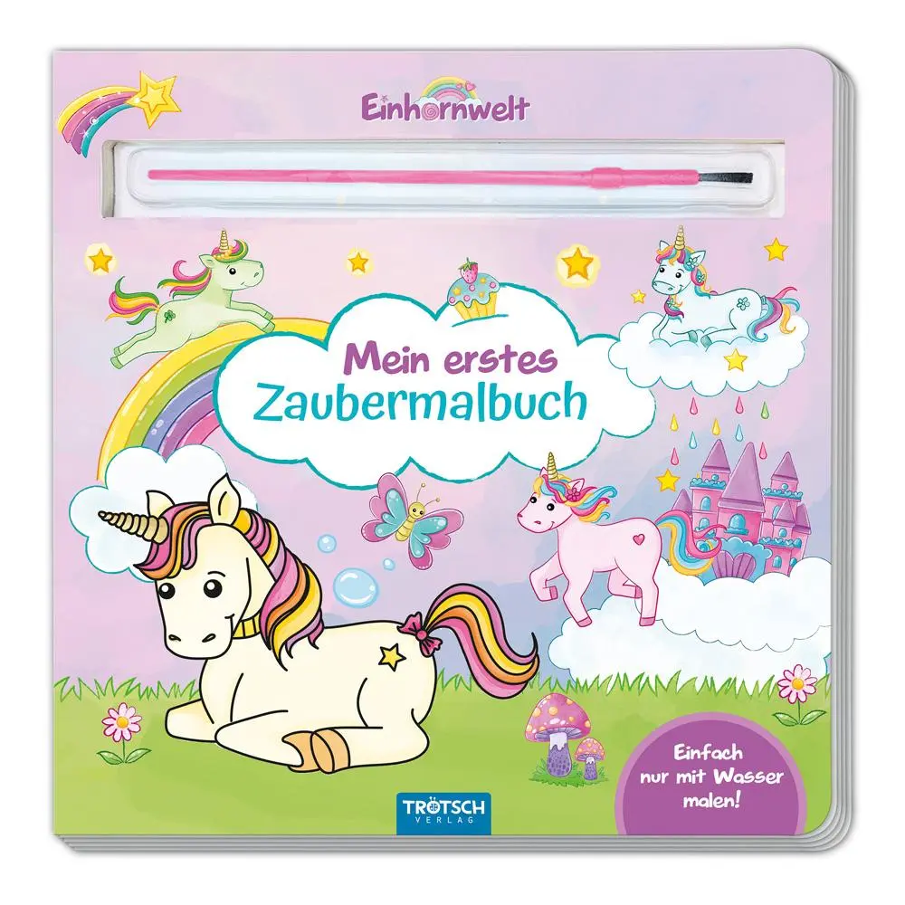 Cover: 9783988024862 | Trötsch Malbuch mit Pinsel Mein erstes Zaubermalbuch Einhornwelt | KG