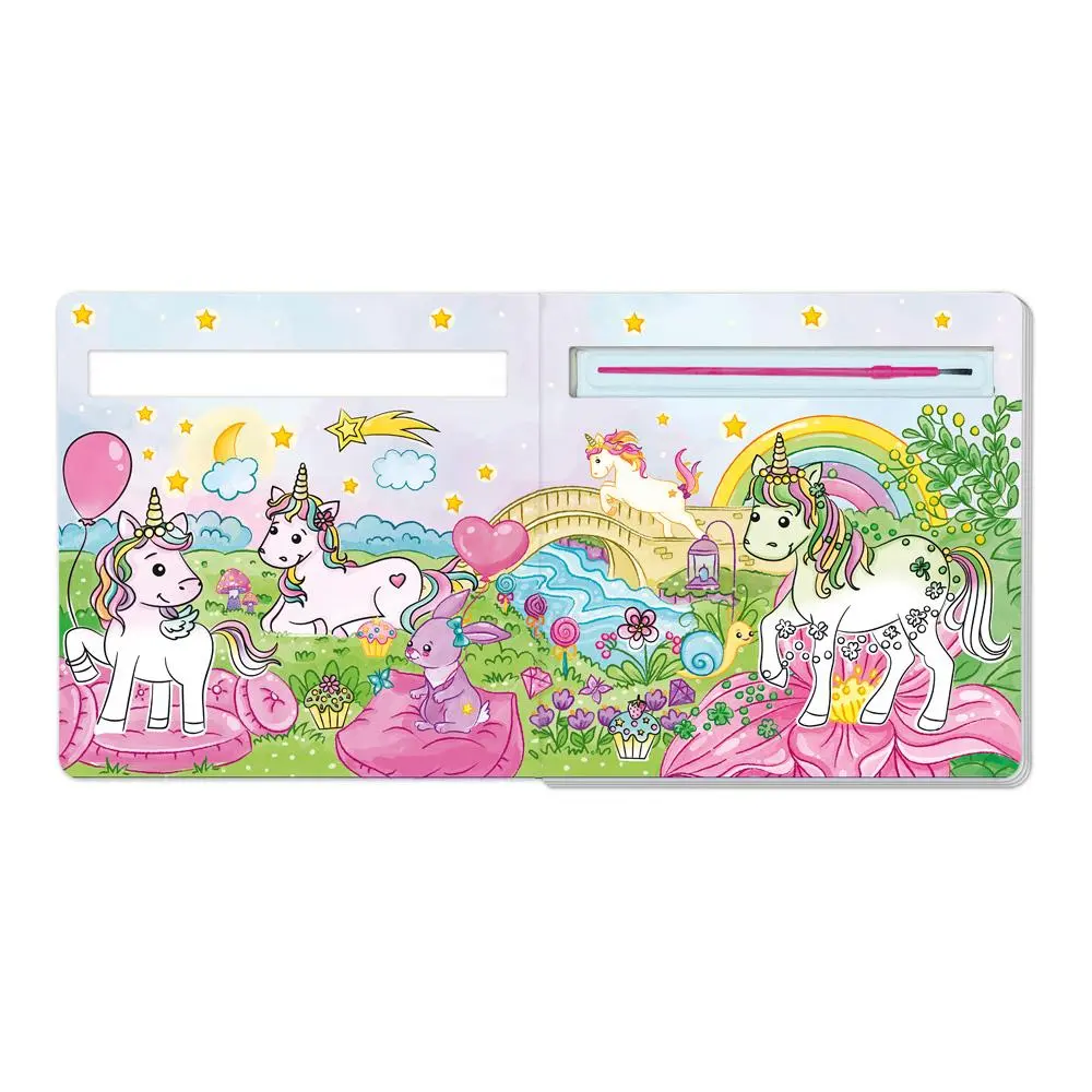 Bild: 9783988024862 | Trötsch Malbuch mit Pinsel Mein erstes Zaubermalbuch Einhornwelt | KG