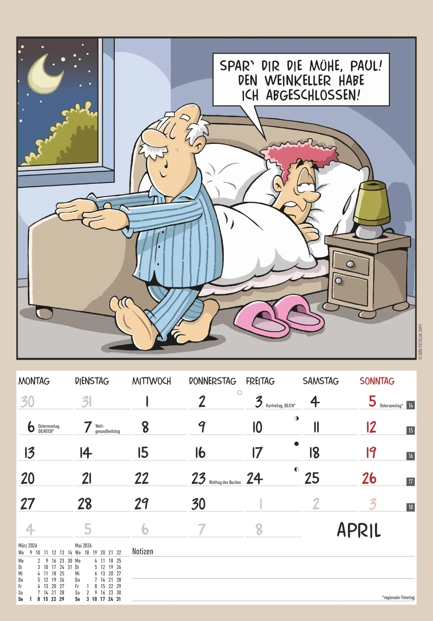 Bild: 4069095004962 | Der Rentner-Kalender 2026 - Bild-Kalender 23,7x34 cm - mit lustigen...