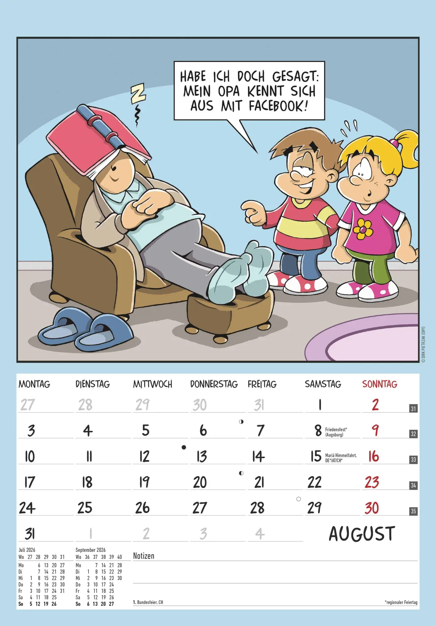 Bild: 4069095004962 | Der Rentner-Kalender 2026 - Bild-Kalender 23,7x34 cm - mit lustigen...