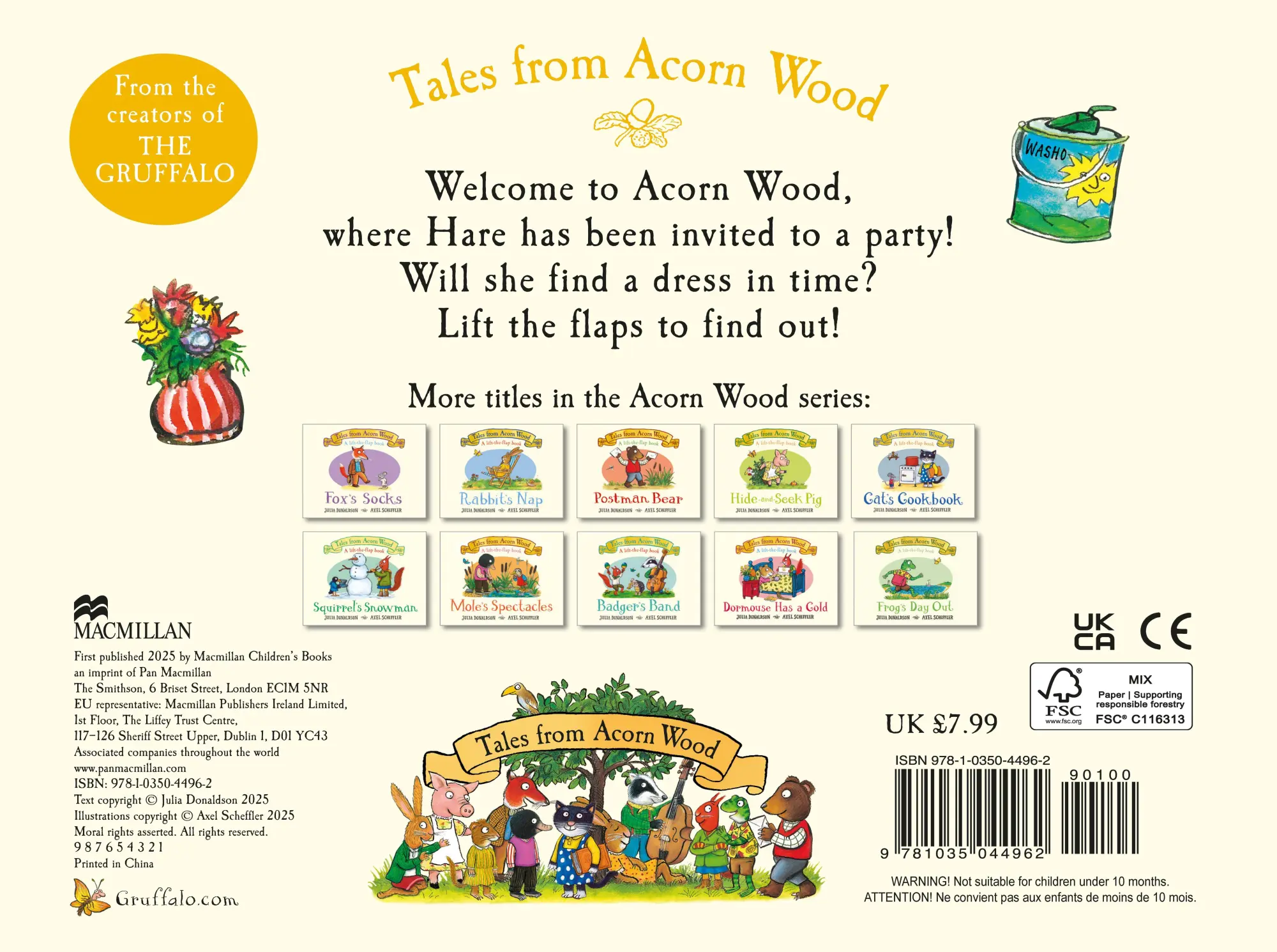 Bild: 9781035044962 | Hare's New Dress | A lift-the-flap book | Julia Donaldson | Buch