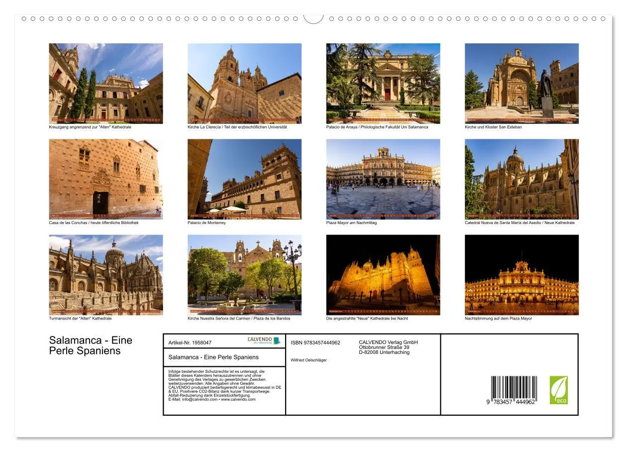 Bild: 9783457444962 | Salamanca - Eine Perle Spaniens (hochwertiger Premium Wandkalender...