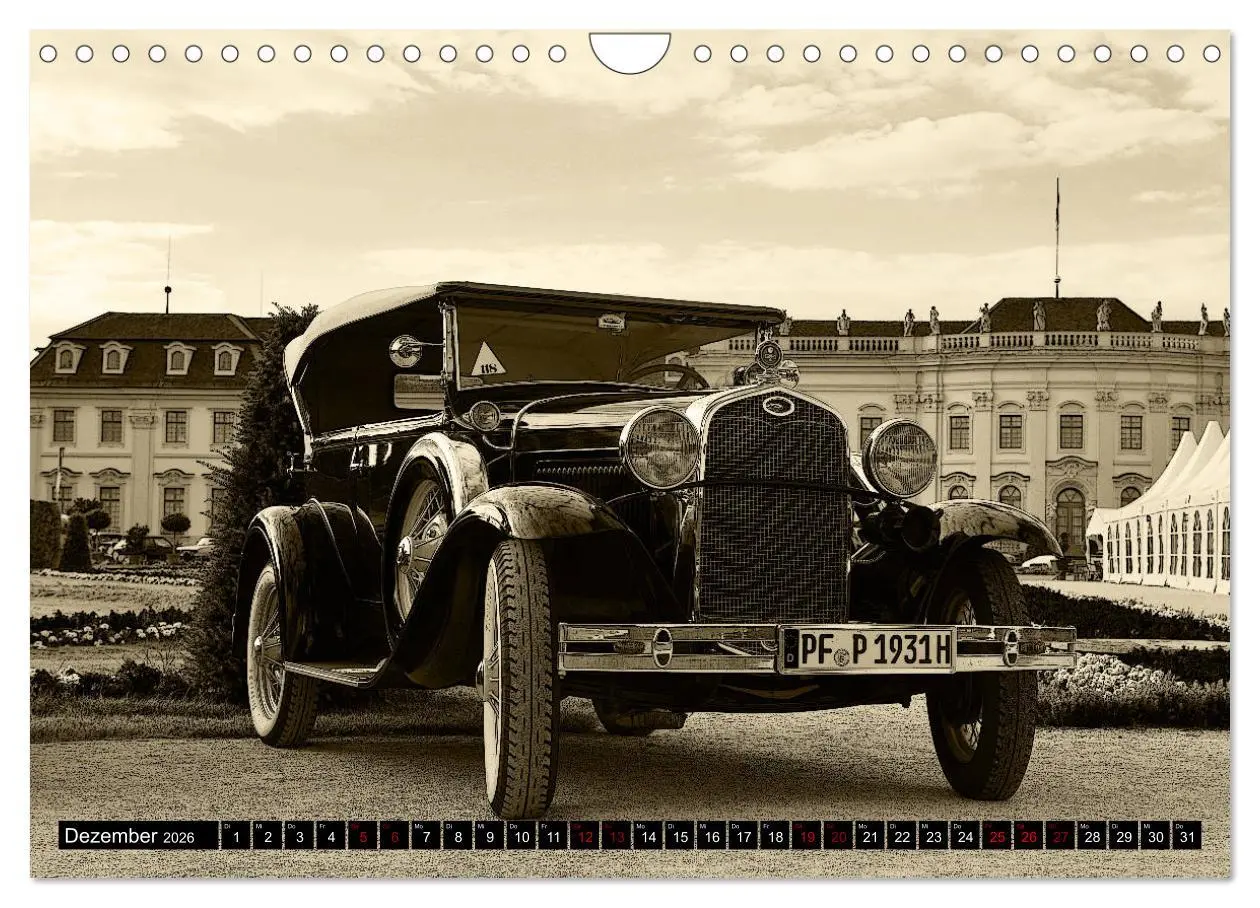 Bild: 9783457684962 | Klassische Automobile (Wandkalender 2026 DIN A4 quer), CALVENDO...