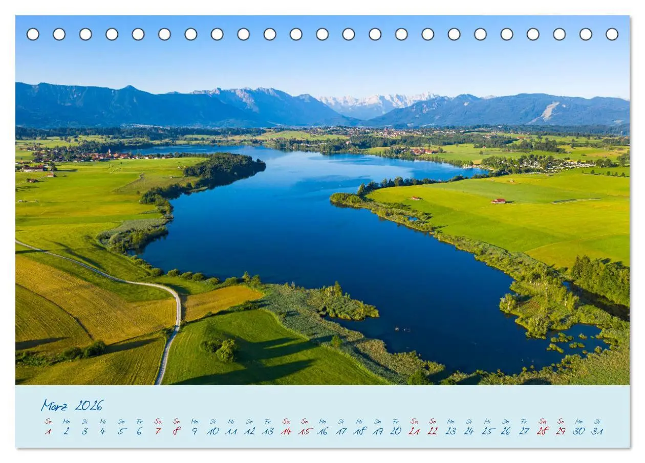 Bild: 9783457754962 | Die Seen Oberbayerns Juwelen der Natur (Tischkalender 2026 DIN A5...