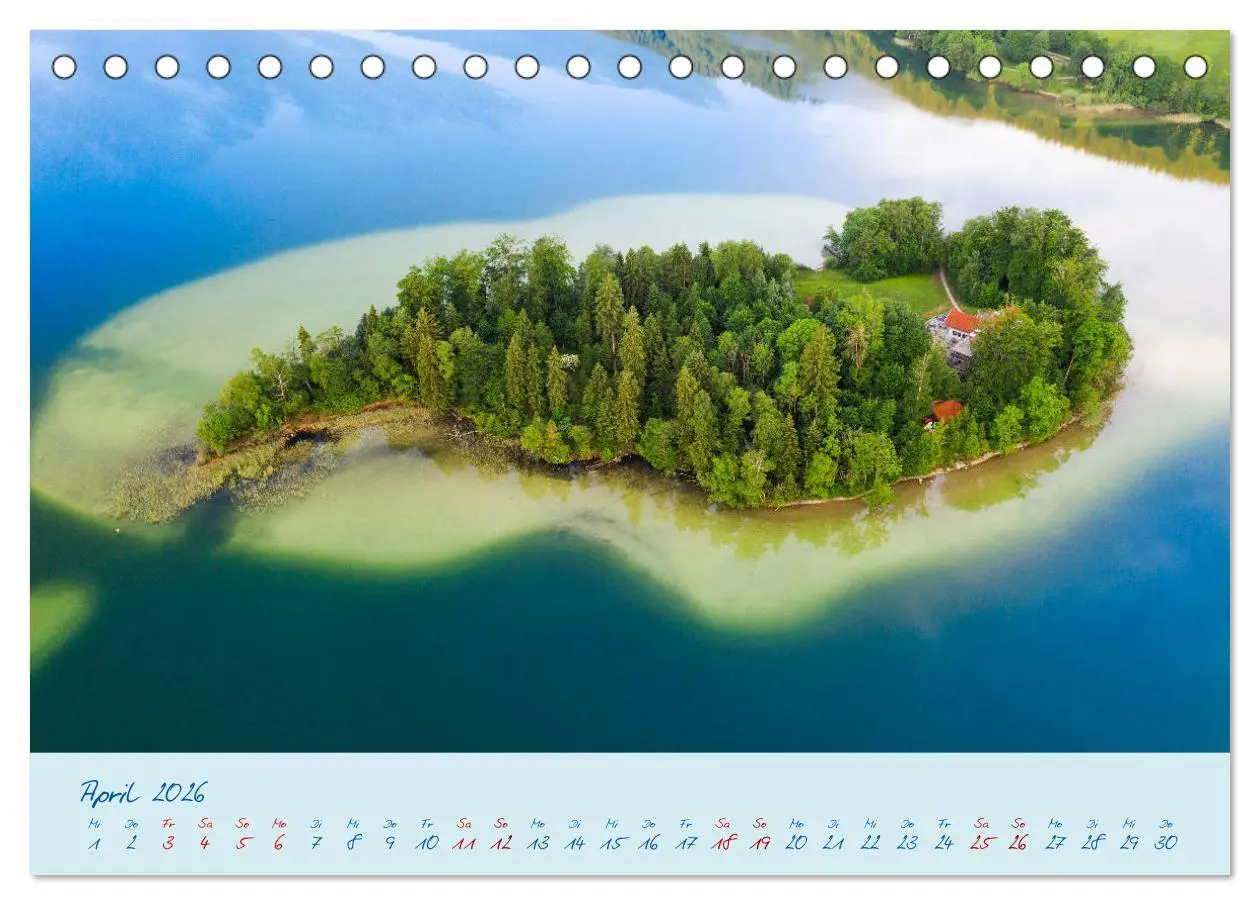 Bild: 9783457754962 | Die Seen Oberbayerns Juwelen der Natur (Tischkalender 2026 DIN A5...