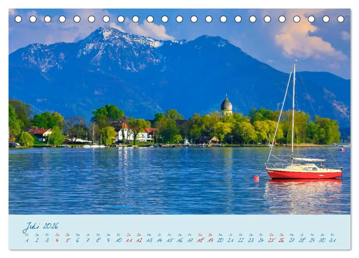 Bild: 9783457754962 | Die Seen Oberbayerns Juwelen der Natur (Tischkalender 2026 DIN A5...