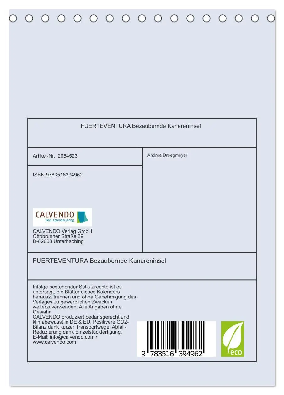Bild: 9783516394962 | FUERTEVENTURA Bezaubernde Kanareninsel (Tischkalender 2026 DIN A5...