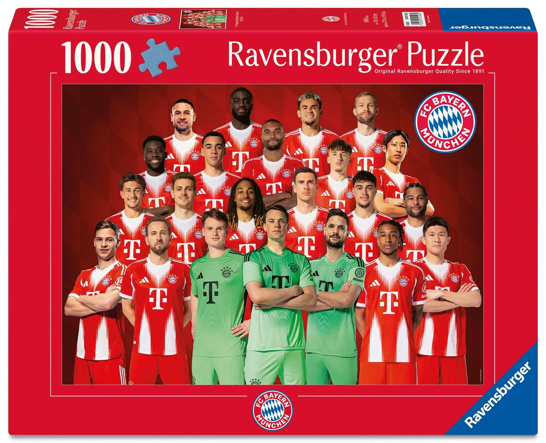 Cover: 4005555015062 | Erwachsenenpuzzle 1000 Teile - FC Bayern München Saison 2025/2026