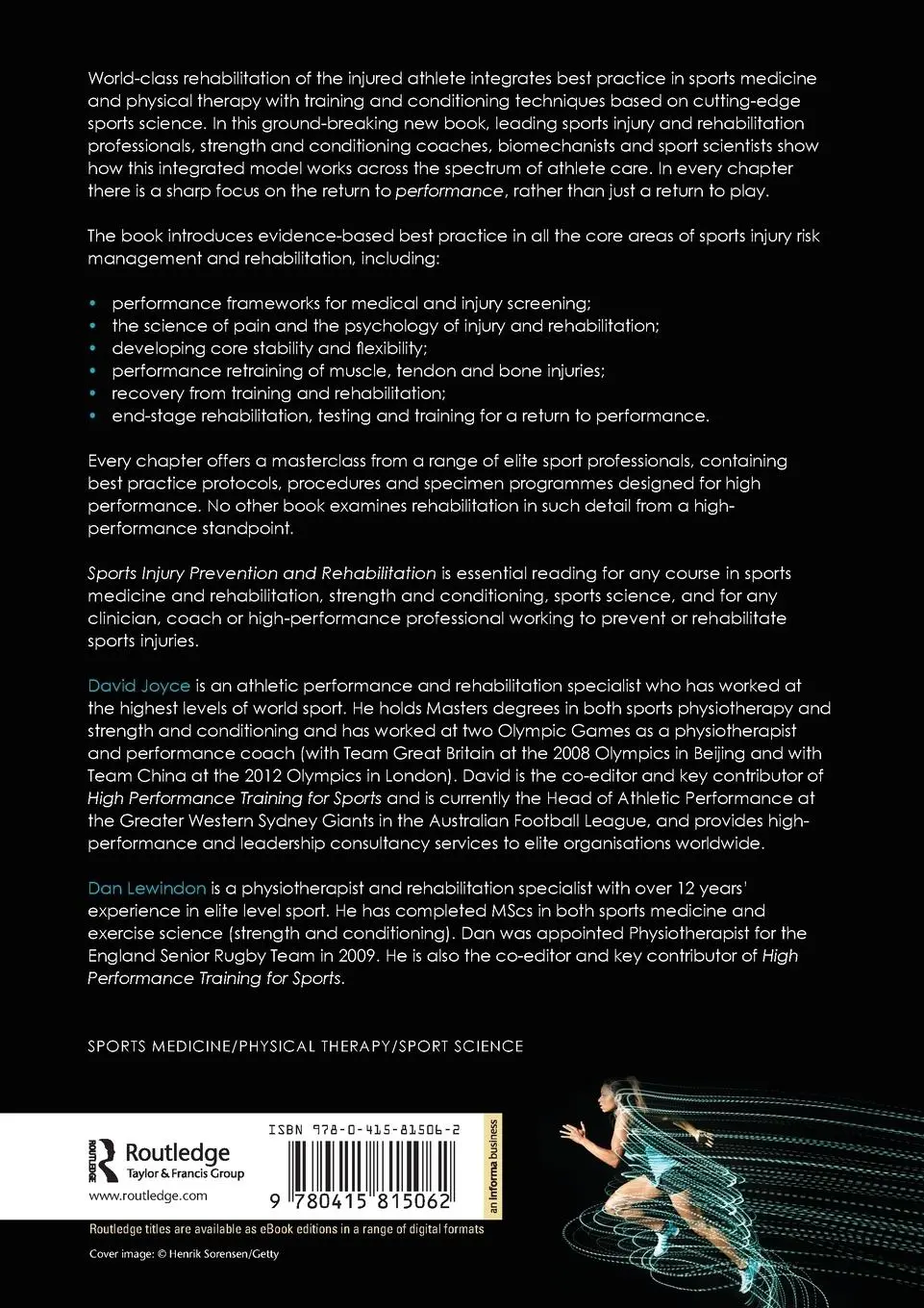 Rückseite: 9780415815062 | Sports Injury Prevention and Rehabilitation | David Joyce (u. a.)