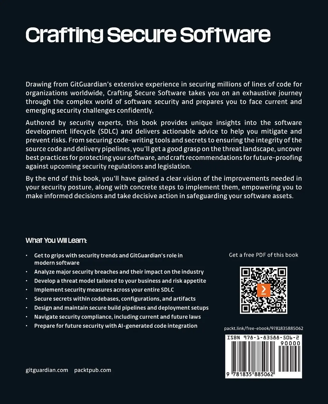 Rückseite: 9781835885062 | Crafting Secure Software | Greg Bulmash (u. a.) | Taschenbuch | 2024