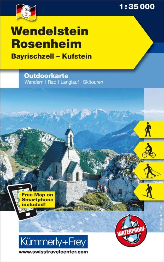Cover: 9783259025062 | Kümmerly+Frey Outdoorkarte Deutschland 6 Wendelstein, Rosenheim...