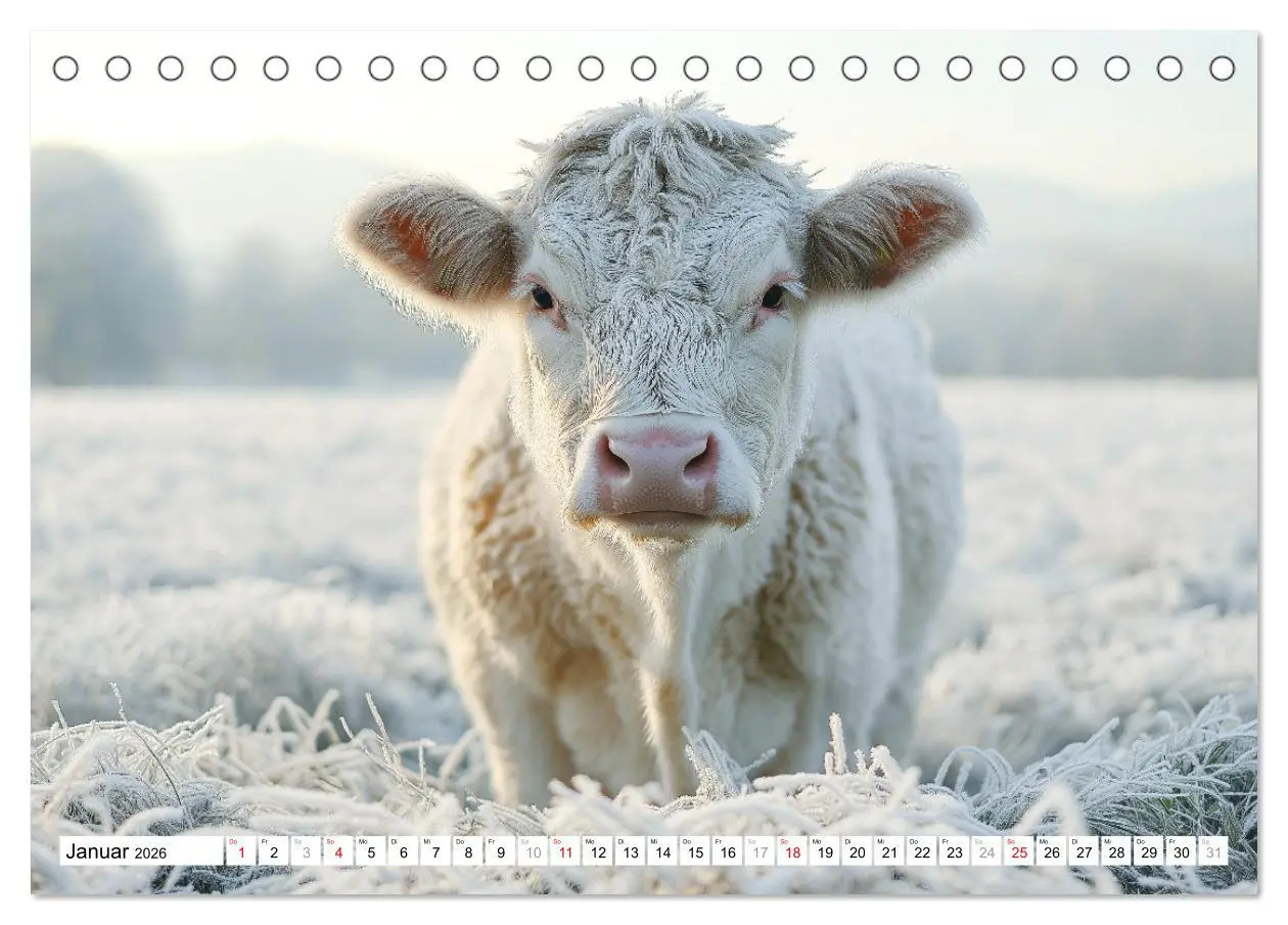 Bild: 9783457335062 | KÜHE AUF DER ALM - Der Kalender aus Bayern (Tischkalender 2026 DIN...