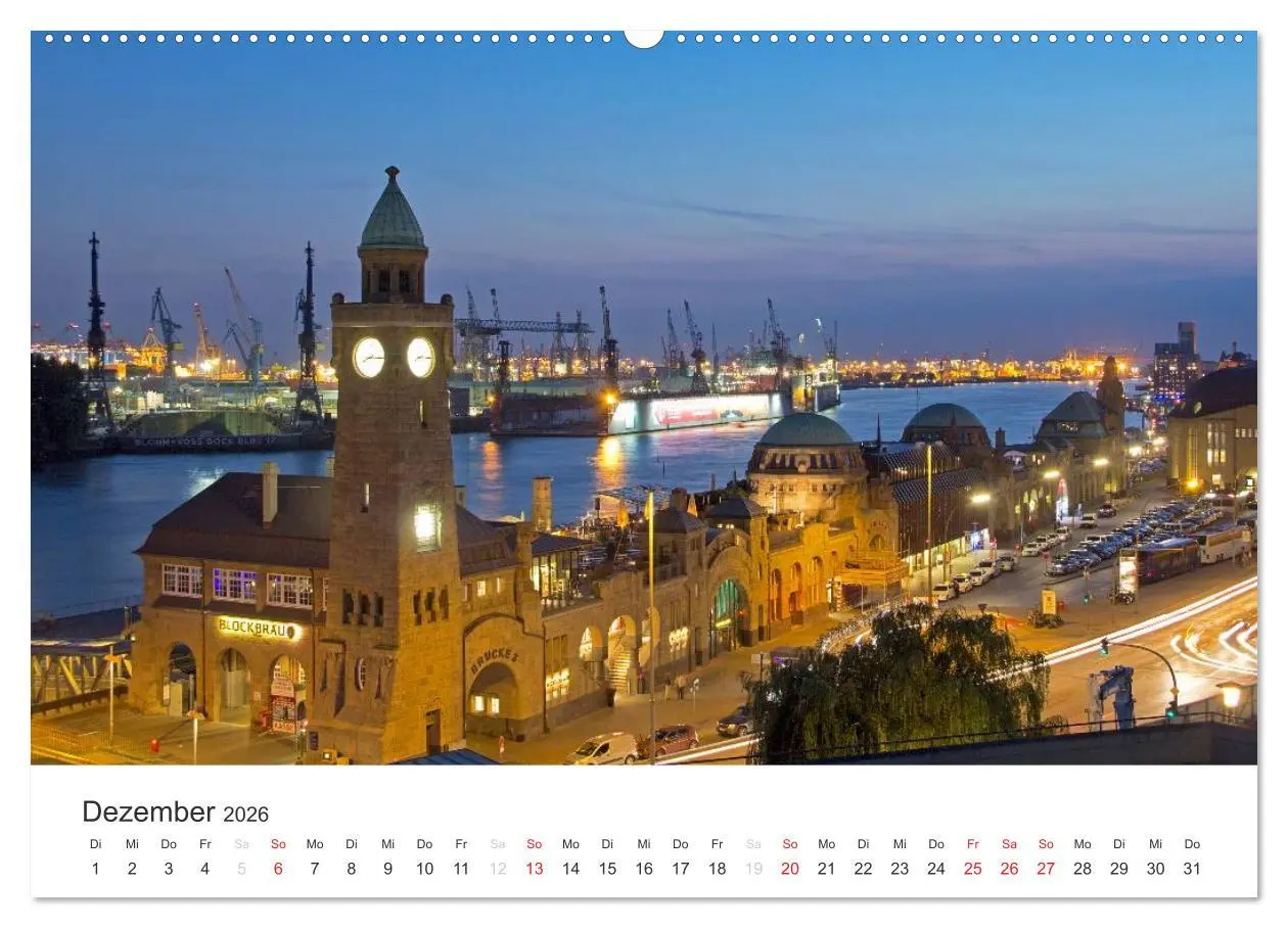 Bild: 9783516115062 | Hamburg (hochwertiger Premium Wandkalender 2026 DIN A2 quer),...