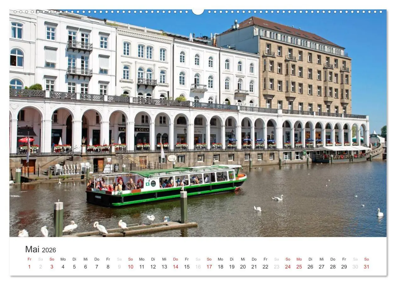 Bild: 9783516115062 | Hamburg (hochwertiger Premium Wandkalender 2026 DIN A2 quer),...
