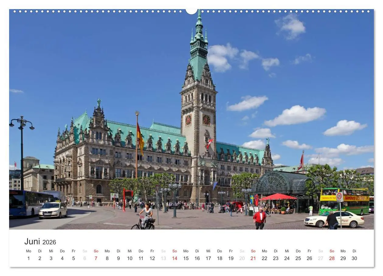 Bild: 9783516115062 | Hamburg (hochwertiger Premium Wandkalender 2026 DIN A2 quer),...