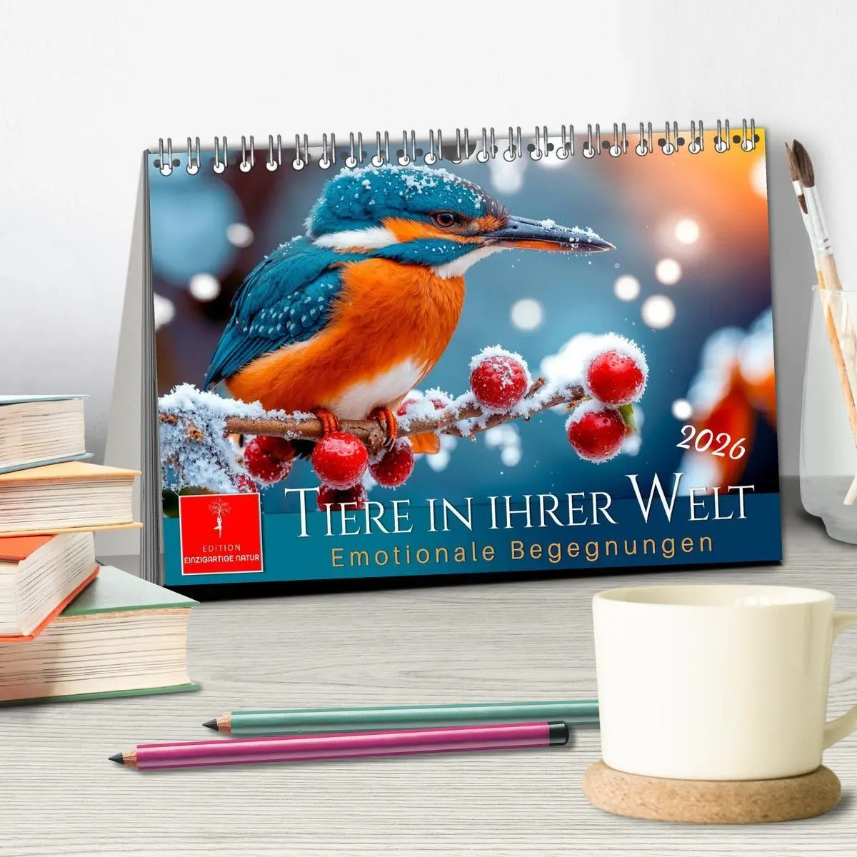 Bild: 9783516735062 | Tiere in ihrer Welt (Tischkalender 2026 DIN A5 quer), CALVENDO...
