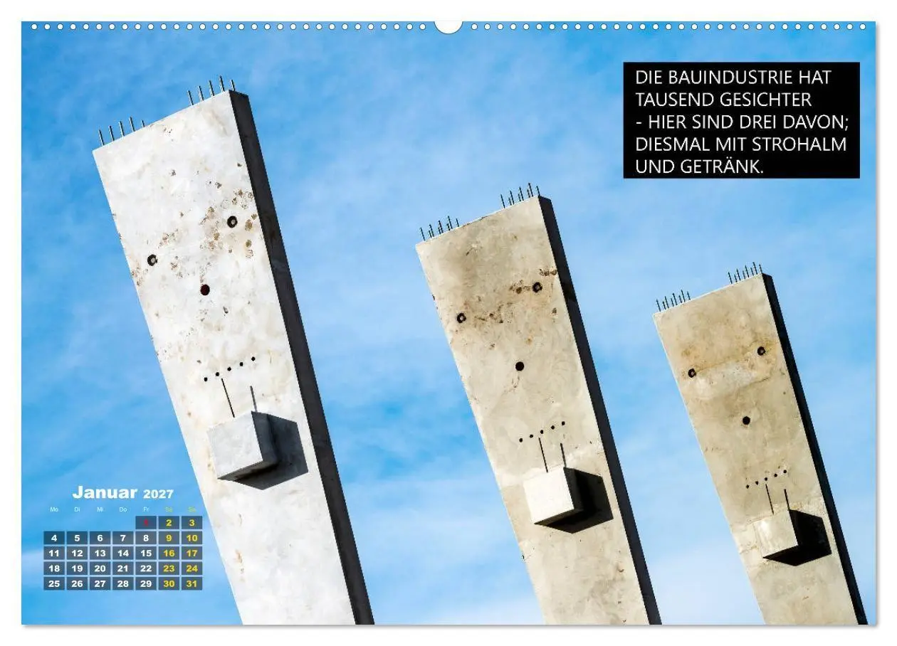 Bild: 9783569685062 | Humor in der Bauindustrie (Wandkalender 2027 DIN A2 quer), CALVENDO...