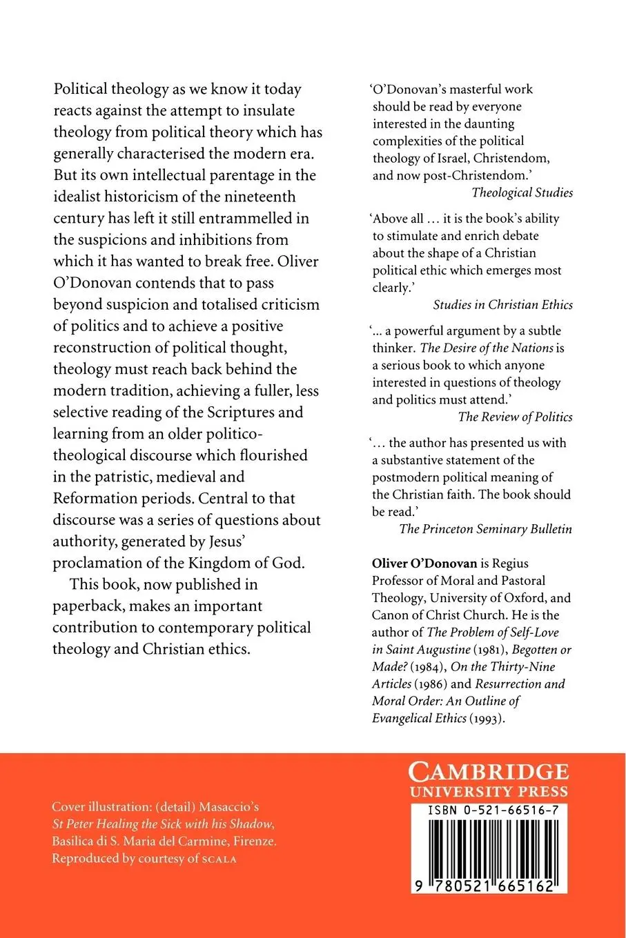 Rückseite: 9780521665162 | The Desire of the Nations | Oliver O'Donovan | Taschenbuch | Englisch