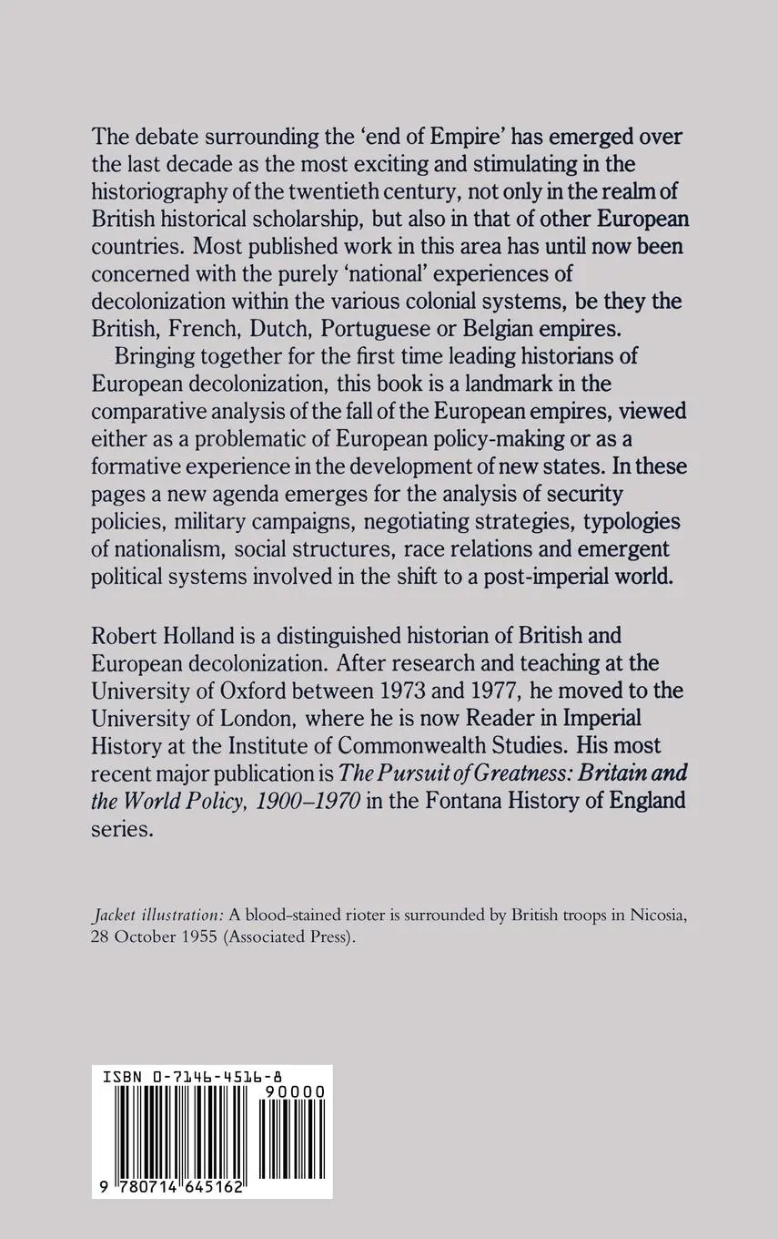Rückseite: 9780714645162 | Emergencies and Disorder in the European Empires After 1945 | Holland