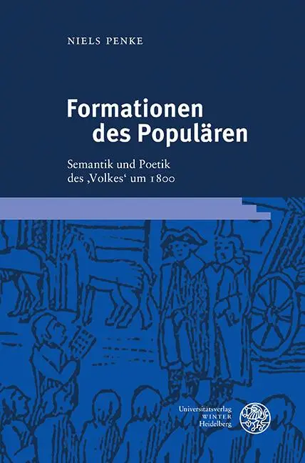 Cover: 9783825395162 | Formationen des Populären | Semantik und Poetik des ,Volkes' um 1800