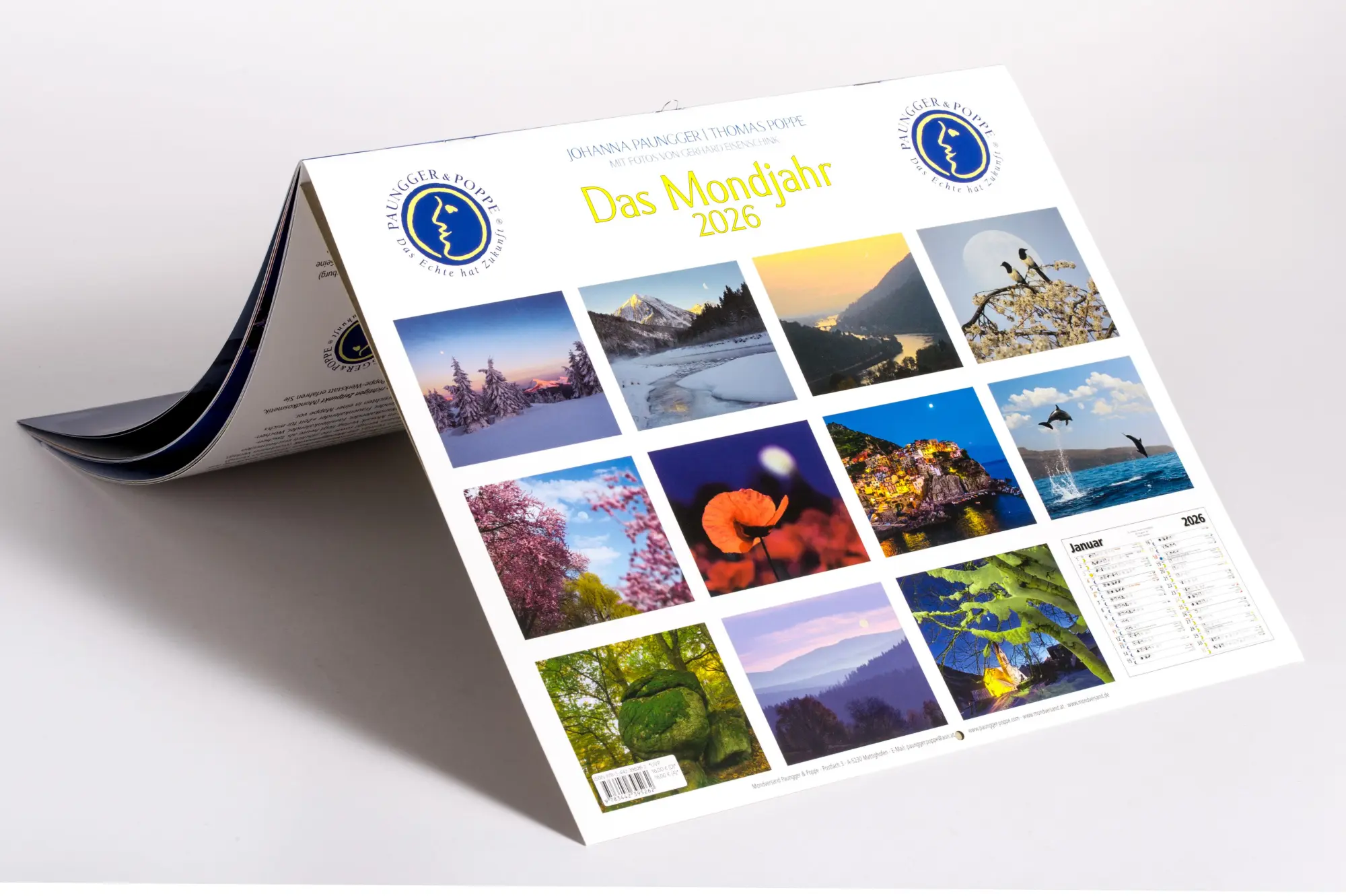 Bild: 9783442395262 | Das Mondjahr 2026 - Wandkalender | Johanna Paungger (u. a.) | Kalender