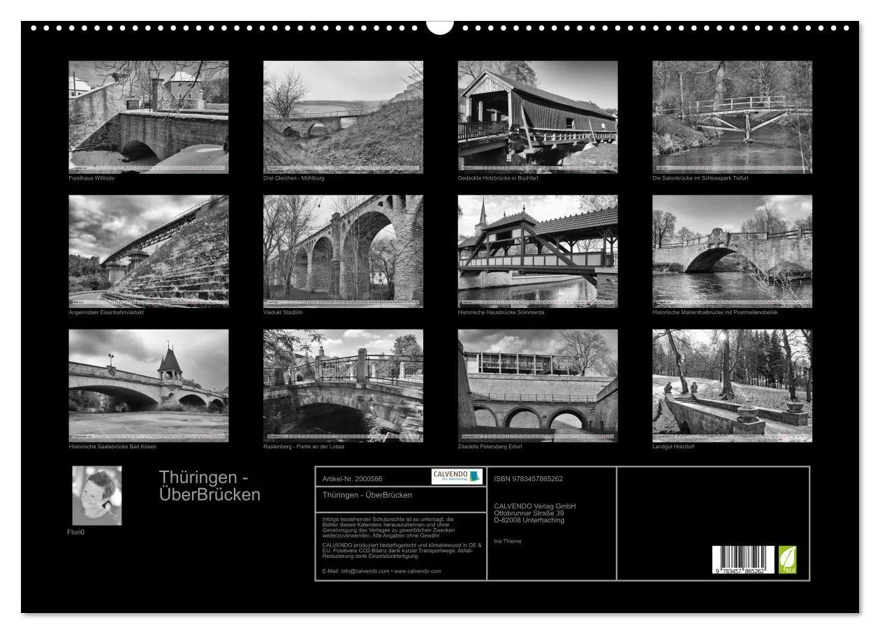 Bild: 9783457865262 | Thüringen - ÜberBrücken (Wandkalender 2026 DIN A2 quer), CALVENDO...