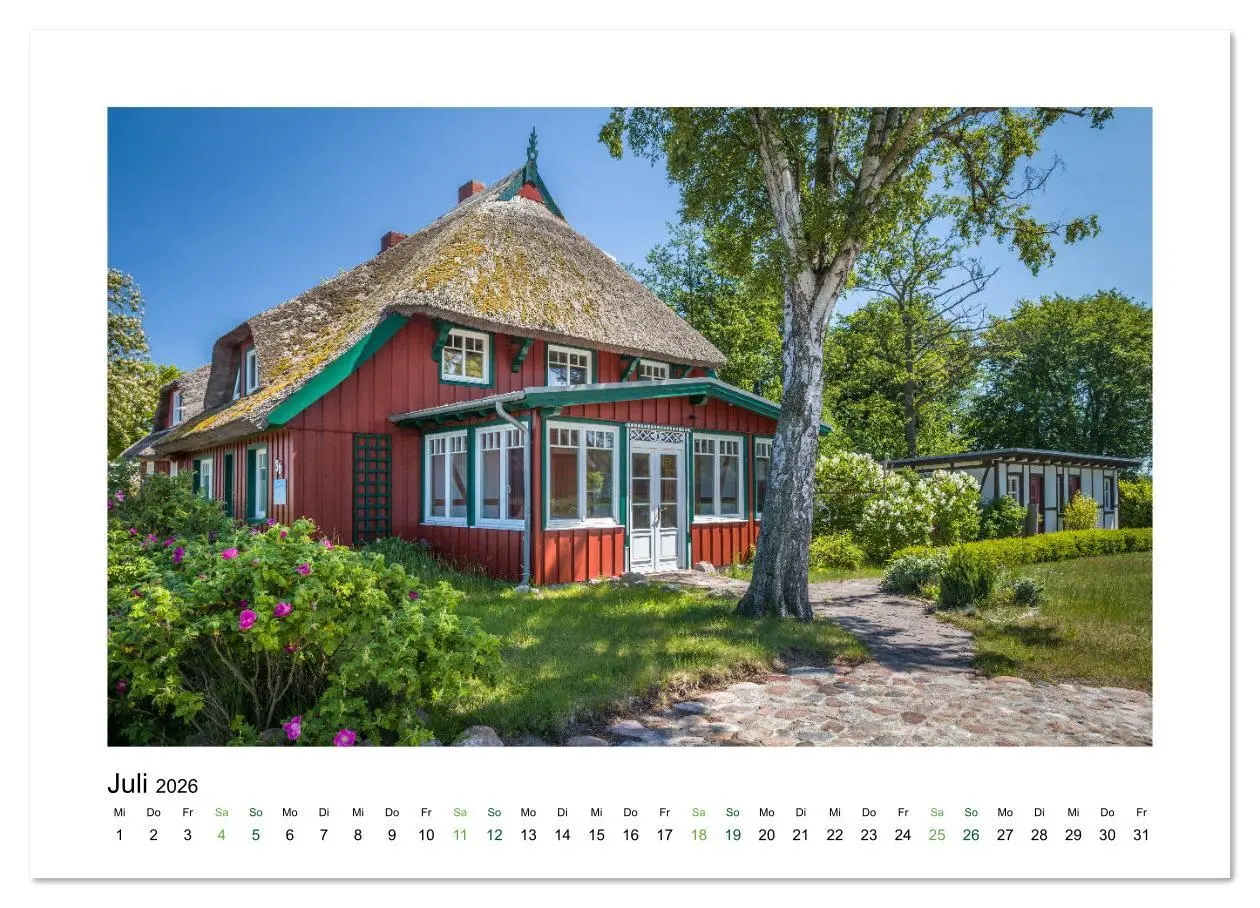Bild: 9783516025262 | Landhäuser mit Charme (Wandkalender 2026 DIN A3 quer), CALVENDO...