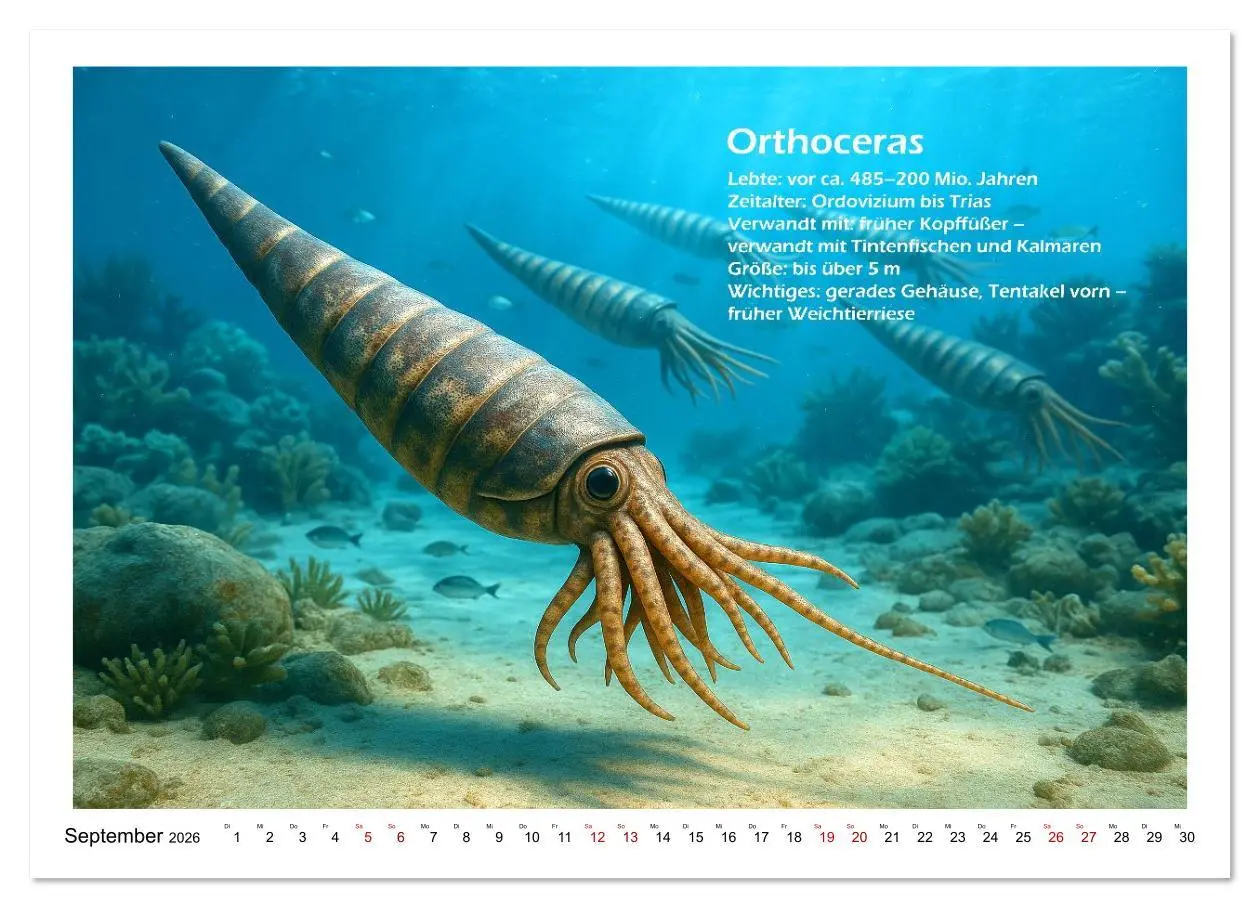 Bild: 9783516645262 | Urige Meerestiere prähistorisch und seltsam (Wandkalender 2026 DIN...