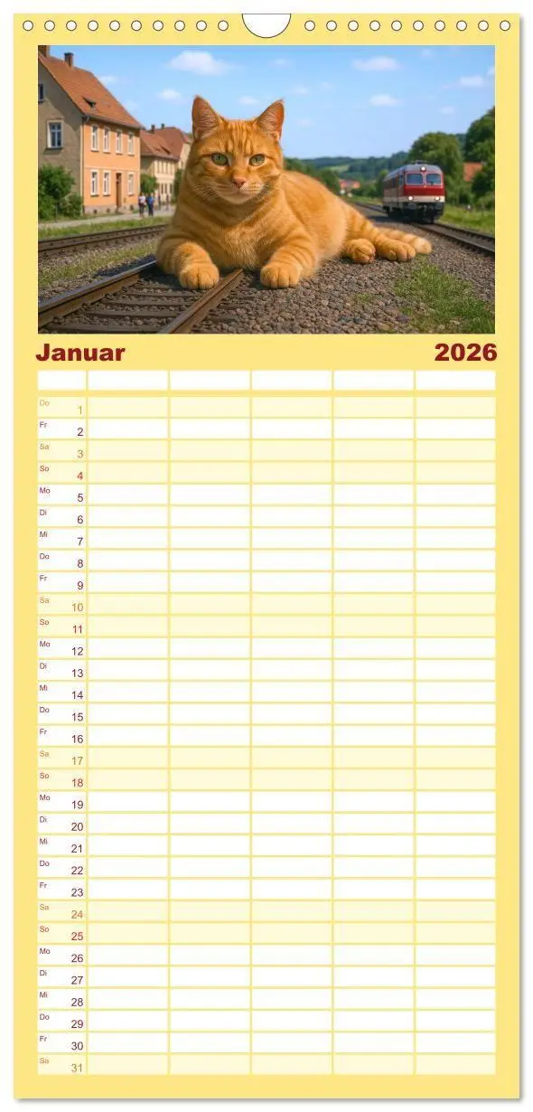 Bild: 9783516715262 | Familienplaner 2026 - Katzen Weltherrschaft mit 5 Spalten...