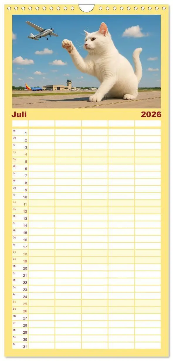 Bild: 9783516715262 | Familienplaner 2026 - Katzen Weltherrschaft mit 5 Spalten...
