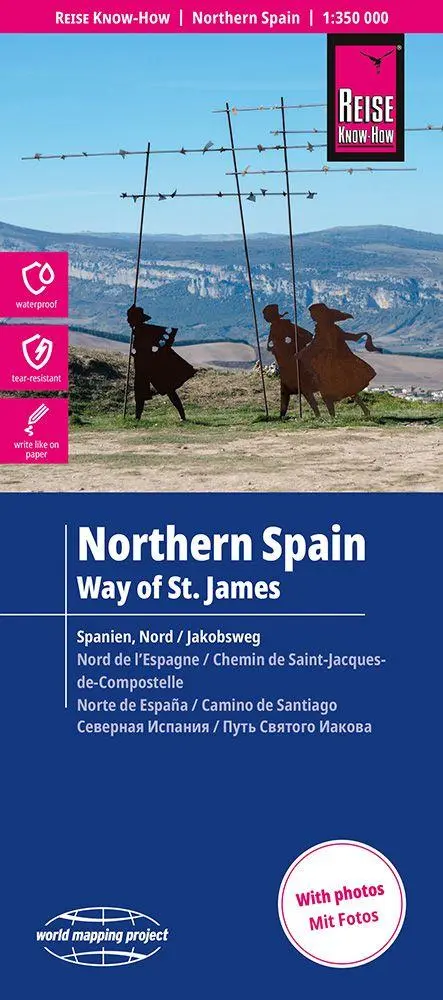 Cover: 9783831775262 | Reise Know-How Landkarte Nordspanien mit Jakobsweg Northern Spain...