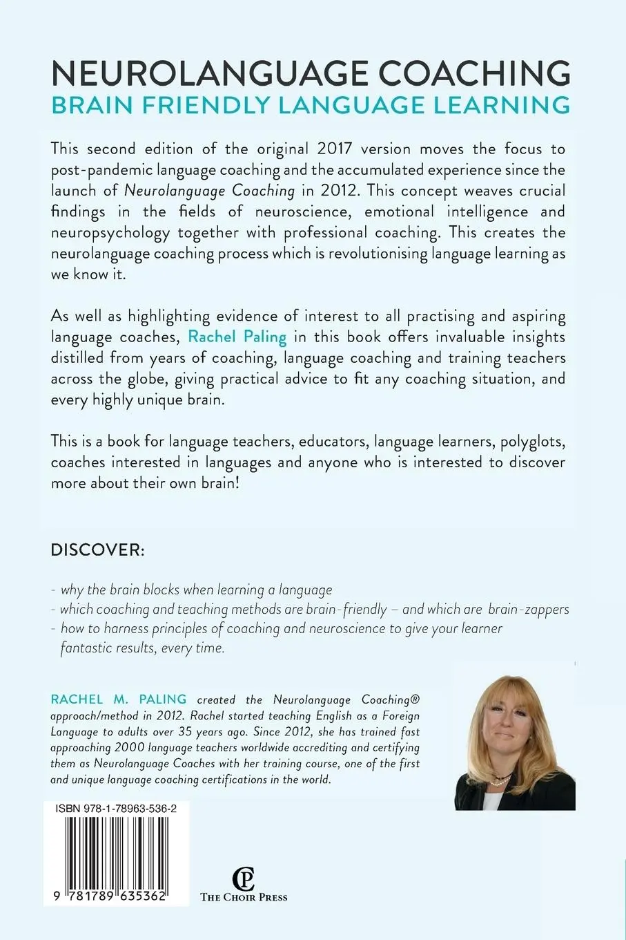 Rückseite: 9781789635362 | Neurolanguage Coaching 2nd Edition | Brain friendly language learning