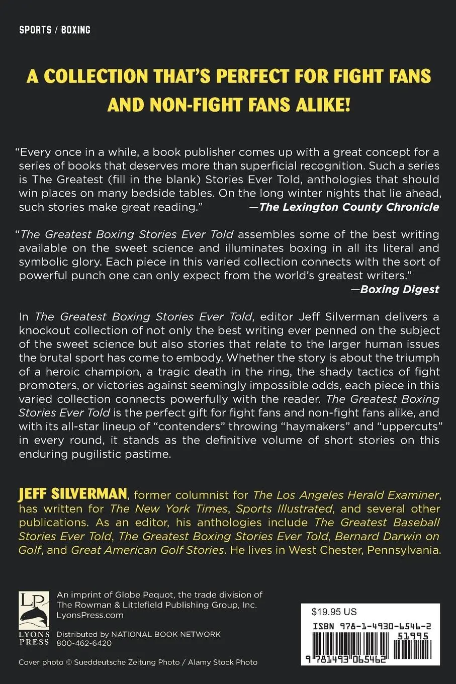 Rückseite: 9781493065462 | The Greatest Boxing Stories Ever Told | Jeff Silverman | Taschenbuch