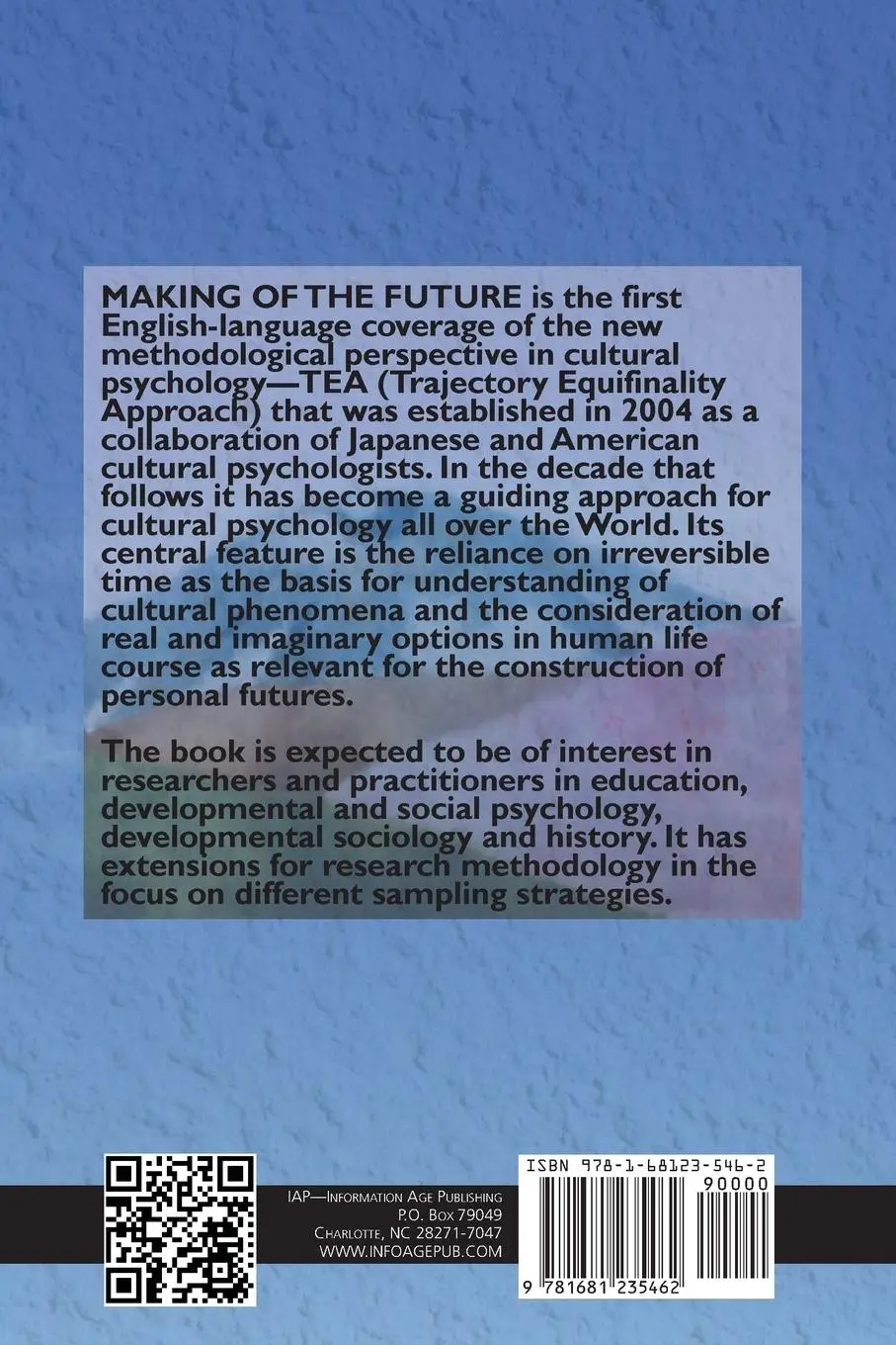 Rückseite: 9781681235462 | Making of the Future | Jaan Valsiner (u. a.) | Taschenbuch | Englisch