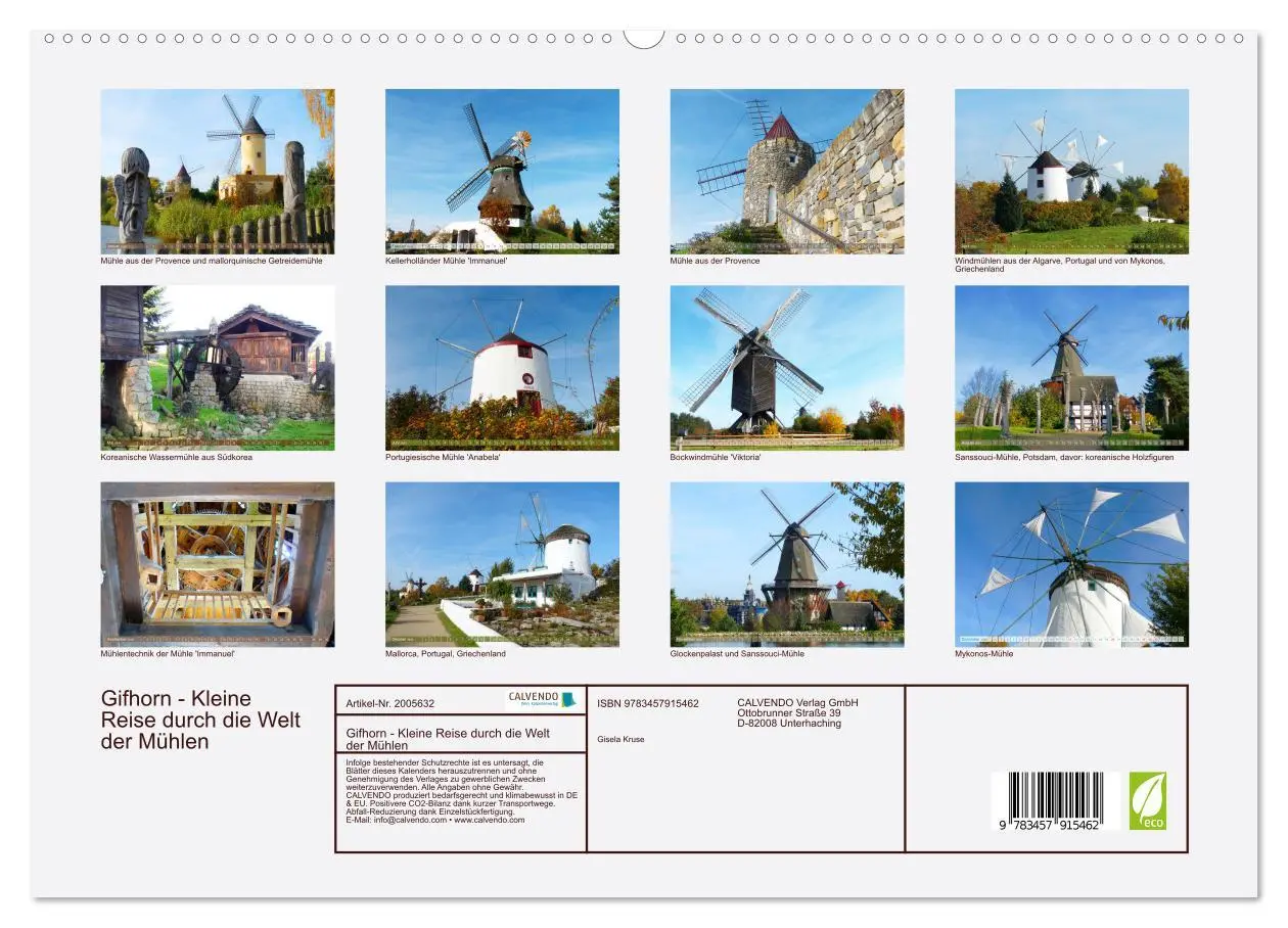 Bild: 9783457915462 | Gifhorn - Kleine Reise durch die Welt der Mühlen (Wandkalender 2026...