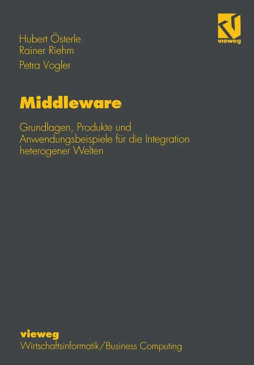 Cover: 9783528055462 | Middleware | Rainer Riehm | Taschenbuch | xii | Deutsch | 1996