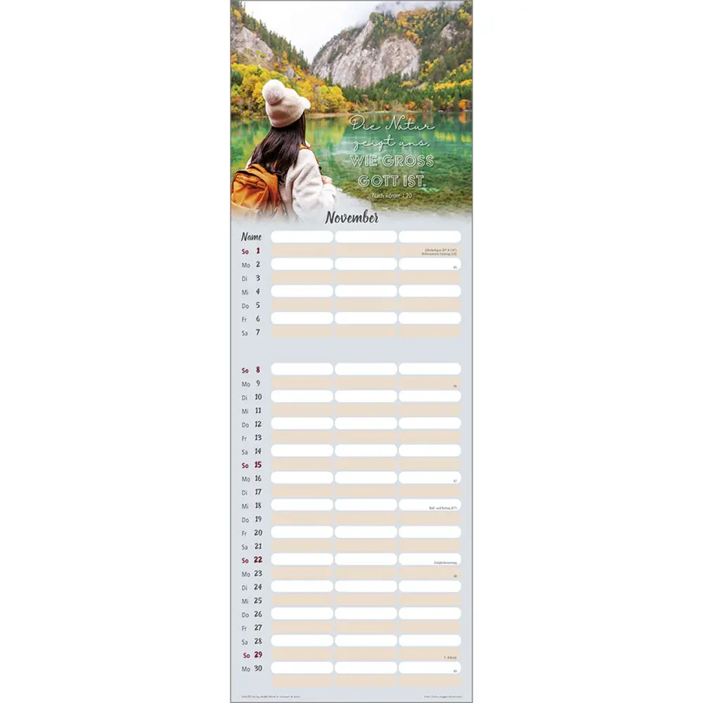 Bild: 9783754845462 | Loslassen &amp; leben 2026 | Terminkalender mit Bibelwort-Herzstücken