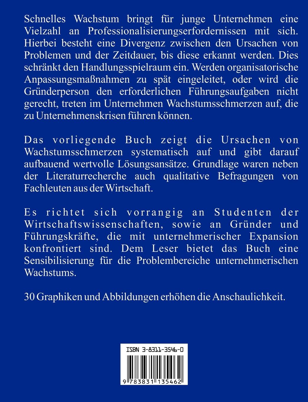 Rückseite: 9783831135462 | Wachstumsschmerzen beim Übergang vom Startup zum professionell...