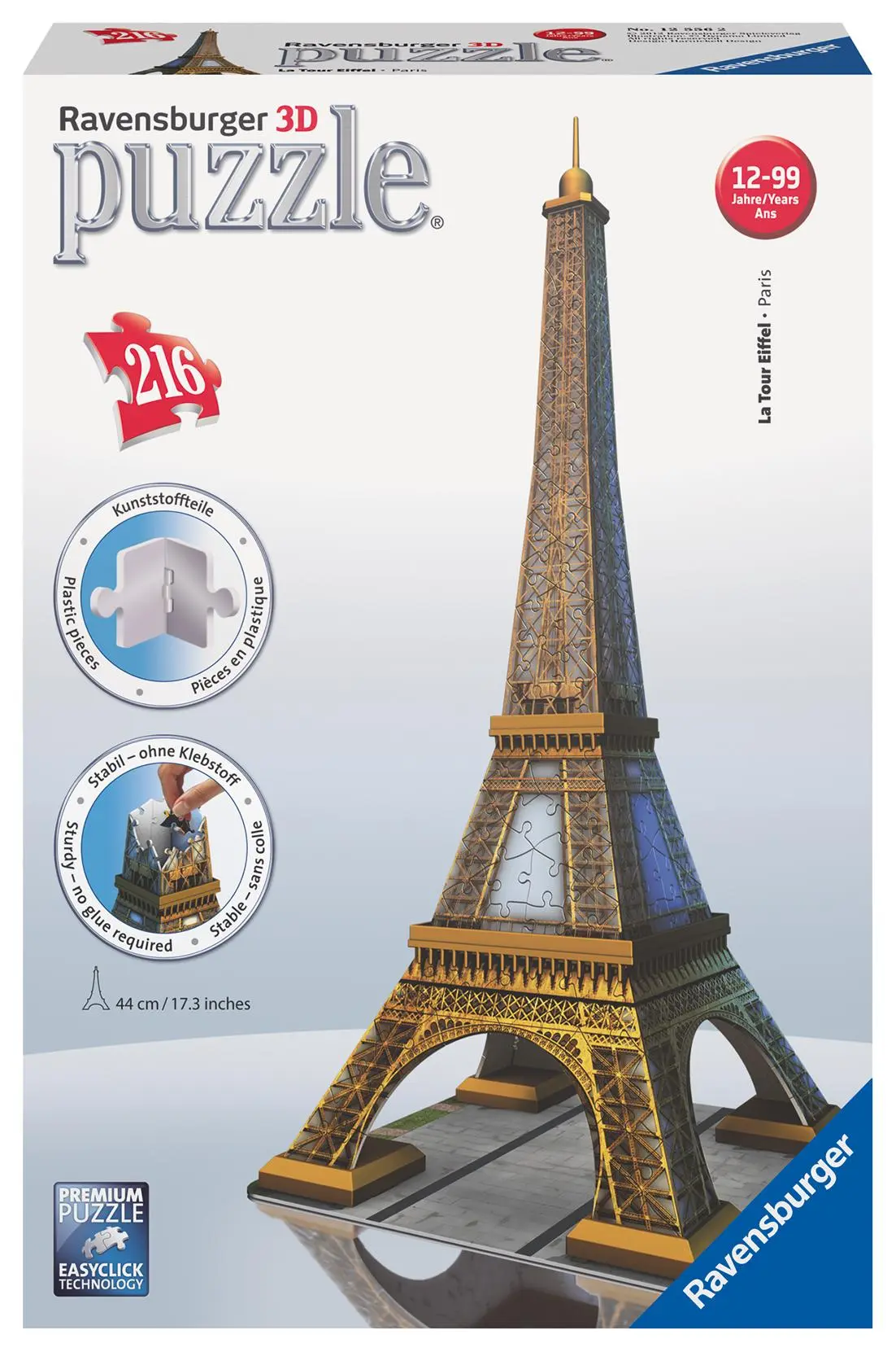 Cover: 4005556125562 | Eiffelturm. 3D Puzzle (216 Teile) | Spiel | 3D Puzzles | 12556 | 2011