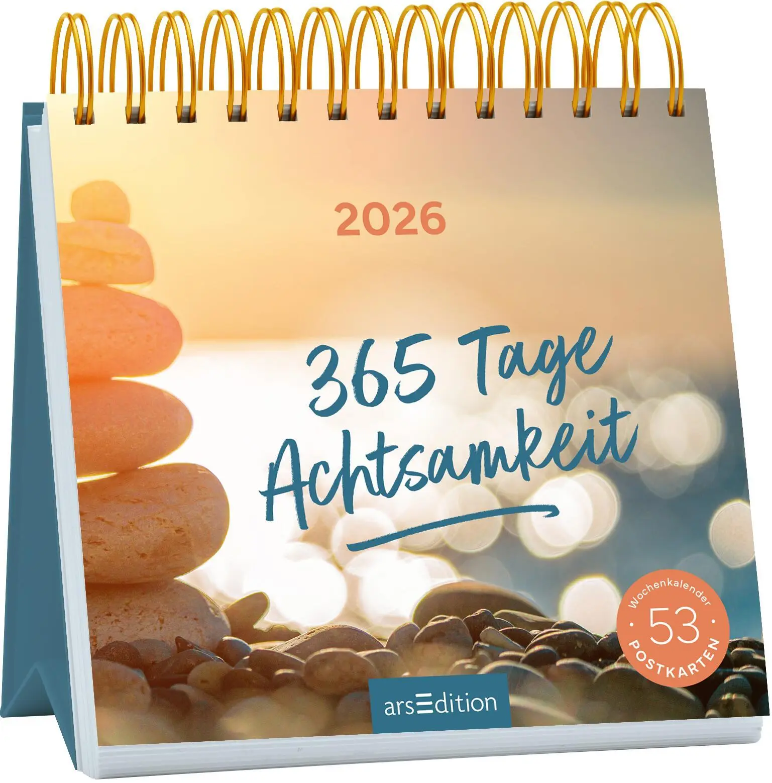 Cover: 4014489135562 | Postkartenkalender 365 Tage Achtsamkeit 2026 | Kalender | 108 S.
