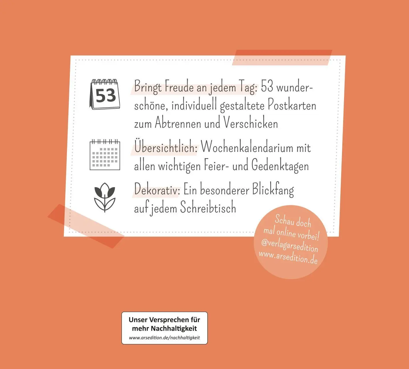 Rückseite: 4014489135562 | Postkartenkalender 365 Tage Achtsamkeit 2026 | Kalender | 108 S.