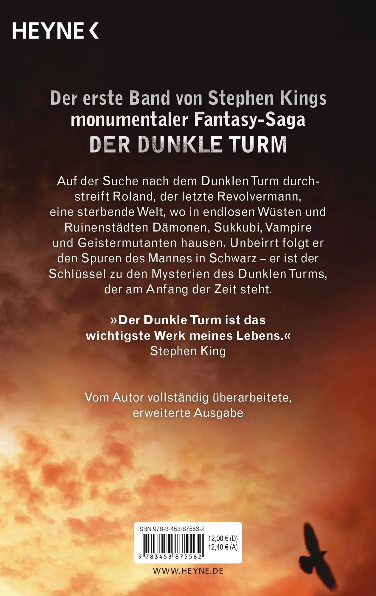 Bild: 9783453875562 | Der dunkle Turm 1. Schwarz | Stephen King | Taschenbuch | 368 S.