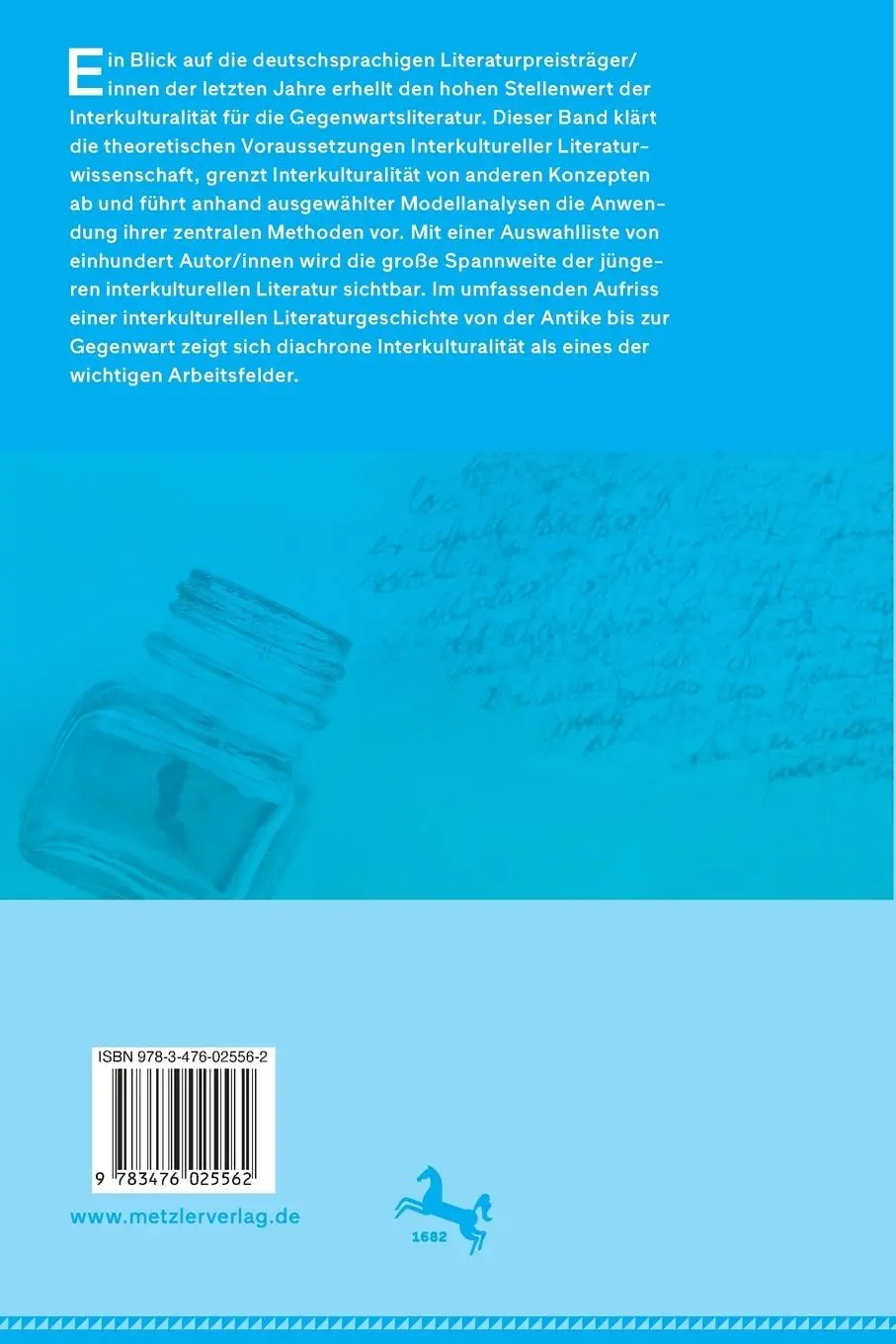 Rückseite: 9783476025562 | Interkulturelle Literaturwissenschaft | Eine Einführung | Holdenried