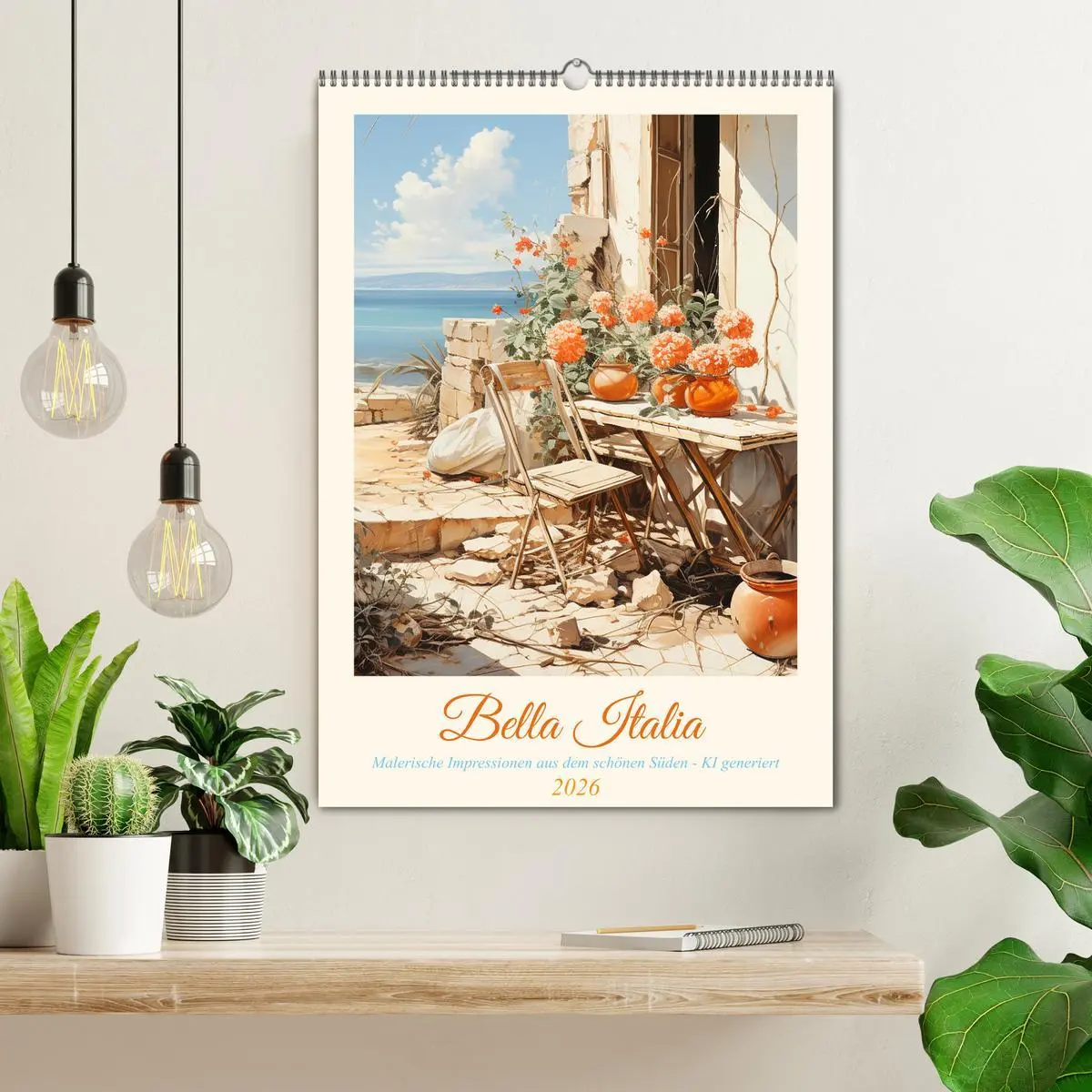 Bild: 9783516305562 | Bella Italia (Wandkalender 2026 DIN A2 hoch), CALVENDO Monatskalender