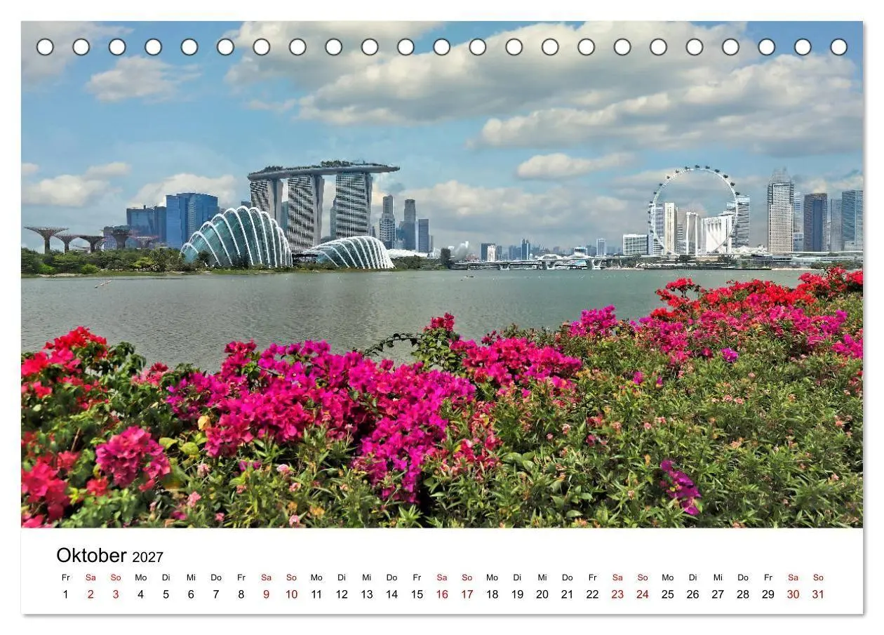 Bild: 9783569565562 | Singapur - Perle Südostasiens (Tischkalender 2027 DIN A5 quer),...