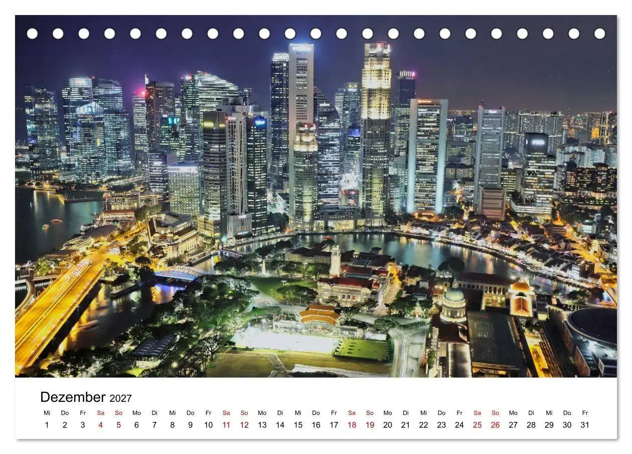 Bild: 9783569565562 | Singapur - Perle Südostasiens (Tischkalender 2027 DIN A5 quer),...