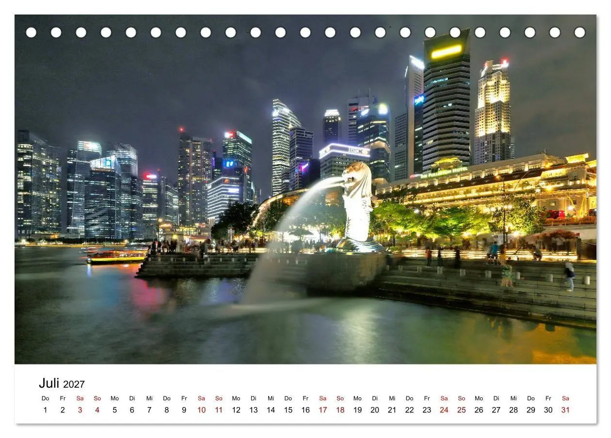 Bild: 9783569565562 | Singapur - Perle Südostasiens (Tischkalender 2027 DIN A5 quer),...