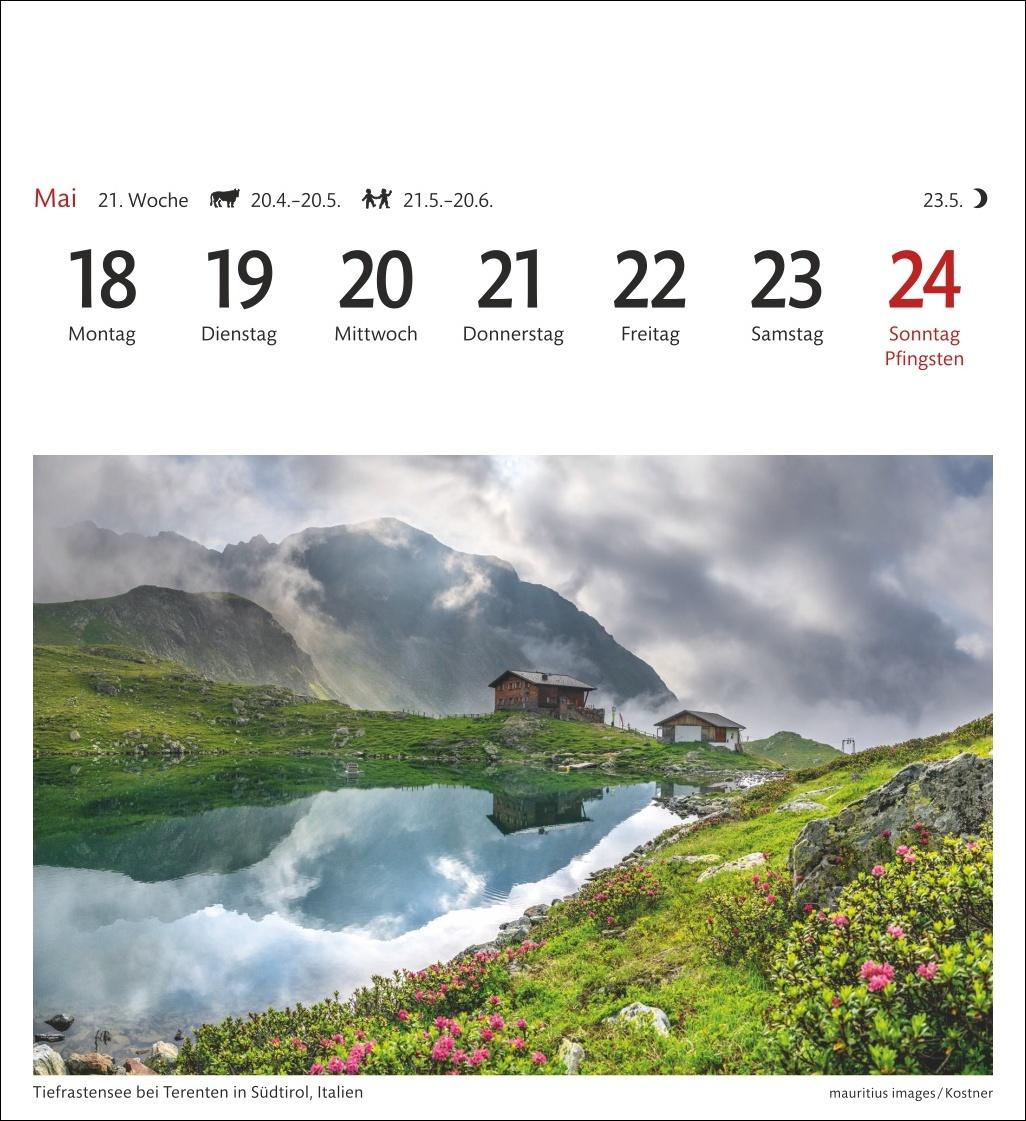 Bild: 9783840035562 | Alpen Sehnsuchtskalender 2026 - Wochenkalender mit 53 Postkarten